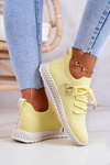 Buty Sportowe Damskie Żółte GOE JJ2N4150