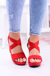 Comfortable Women's Red Sandals Anchor Sandals Mirabet