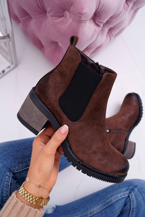 Women's Heeled Boots Sergio Leone Brown BT702