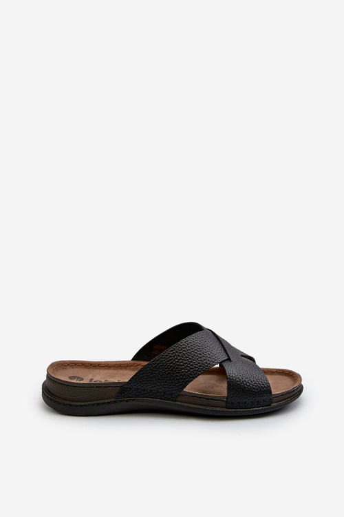 Light Comfortable Men's Sandals with Buckles Inblu MT000016 Black