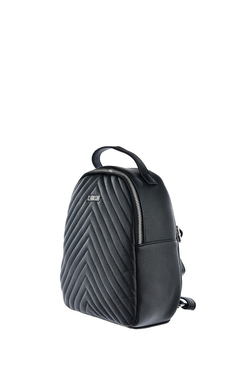 Quilted Leather Backpack Big Star KK574059 Black