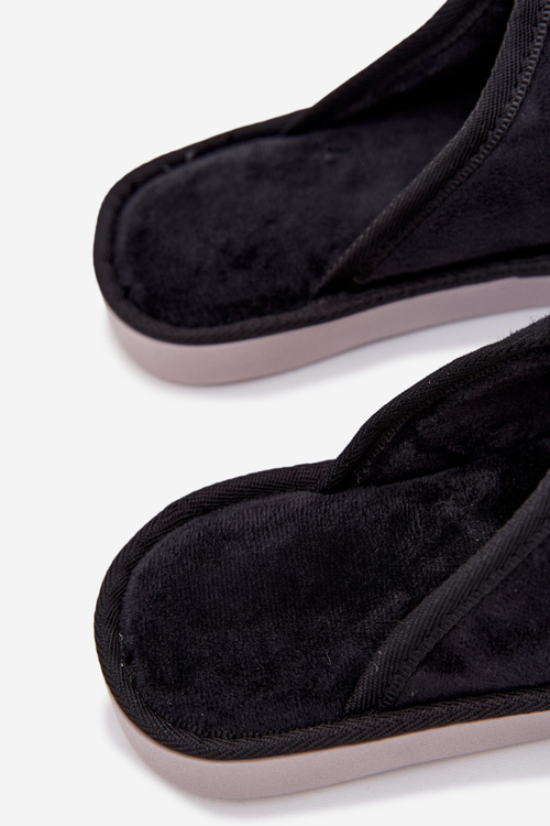 Men's Black Slippers Tiranne
