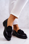 Elegant Patent Loafers Black S.Barski HY51-318 Belize