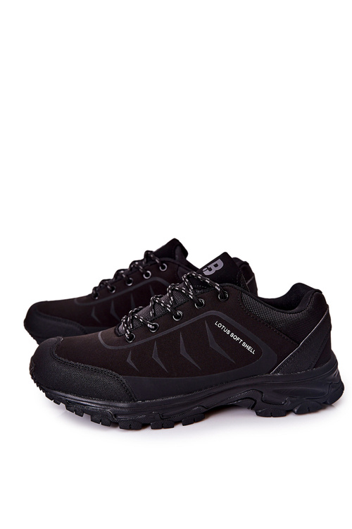Men's Tiered Sports Shoes Black Ginorney