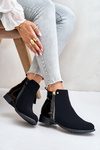 Insulated ankle boots with flat heel and low shaft black Zinariella