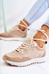 Women's Suede Sports Shoes Beige Nayla