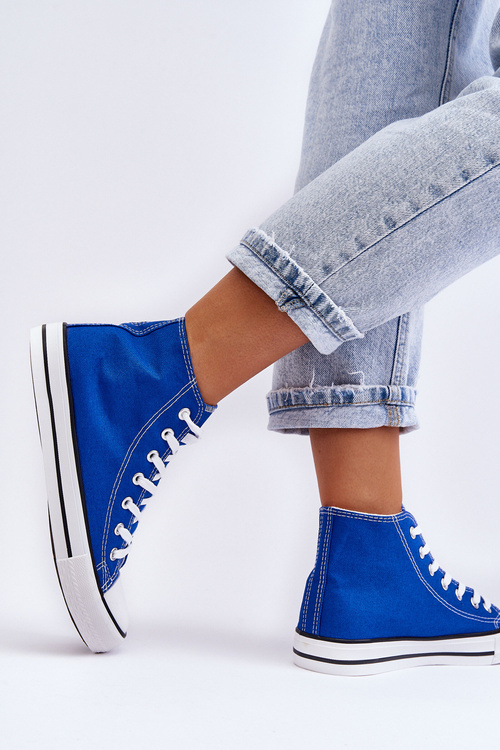 Women's Classic High Sneakers Blue Remos