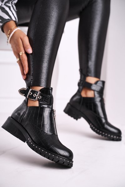 Women’s Boots With Cut Out Black Joan