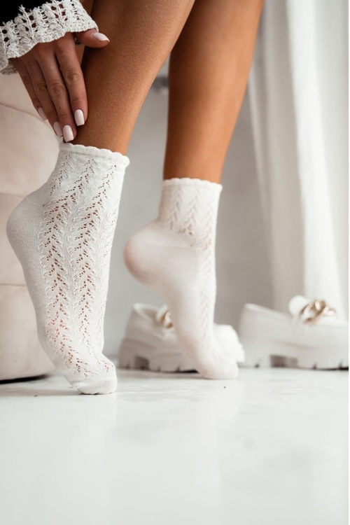 Women's Lace Socks Ecru