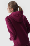 Women's Hoodie Zippered Cotton 4F Gray 4FWMM00TSWSF1467-27M
