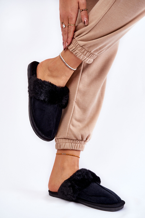 Papcie Damskie Klasyczne Futerko Czarne Lorines