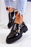 Leather Shoes With Buckle La.Fi Black Leonie