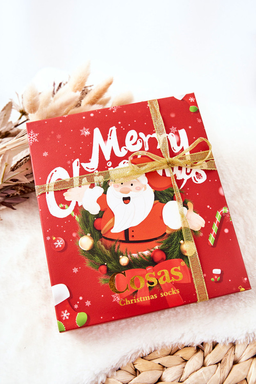 Ladies' Christmas Socks Cosas Set of 4 Pairs + Pendant