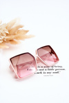Square Sunglasses M2376 Light pink
