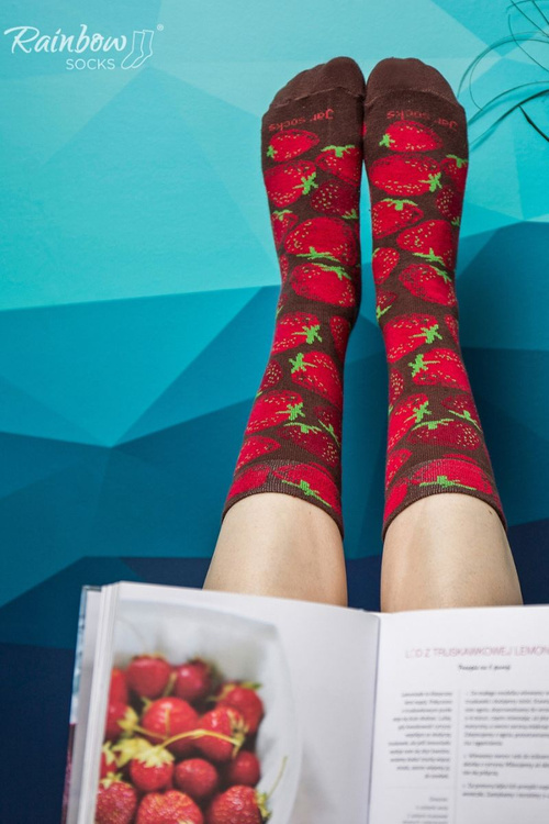 Rainbow Socks Blueberries Strawberries In A Jar 2 Pairs