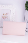 Pink Women's Clutch Bag Gold Plated Hardware
