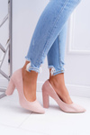 Women's Stiletto pumps Suede Pink Strawberry