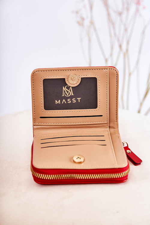 Women's Small Wallet With Ornament Red Sanchos