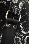 Classic Messenger Bag Snake Pattern NOBO N1340-CM23 Black-Gold