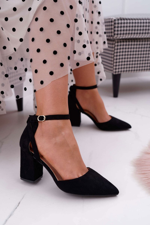 Women's Stiletto High Heel Sandals Black Samantha