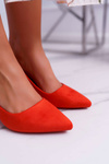 Women's Stiletto Sandals Suede Orange Neshka