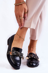 Women's Leather Loafers With Bow Black Dayes