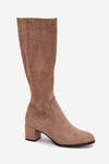 Classic eco suede boots Sergio Leone KZ205 beige