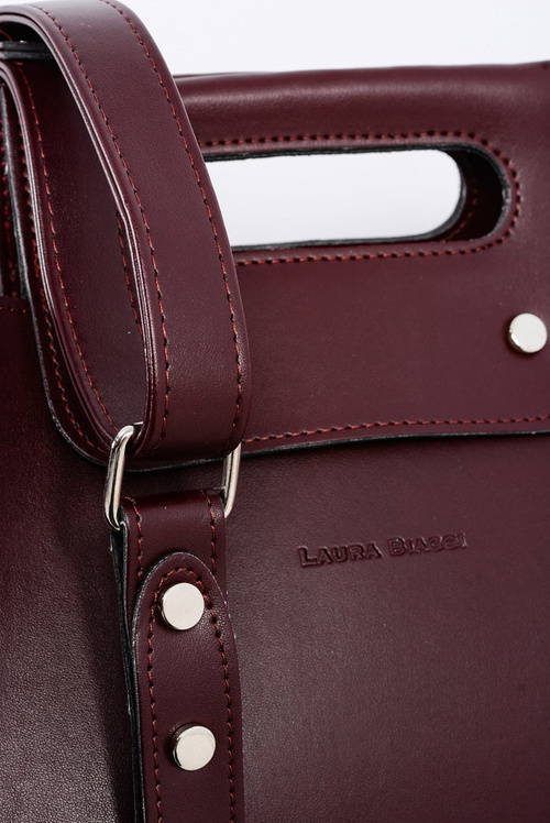 Large Women's Maroon Shoulder Handbag Chest