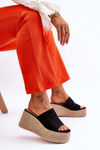 Women's Wedge And Platform Slippers Black Ysabel