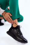 Women's Light Slip-on Sneakers Black Soroco