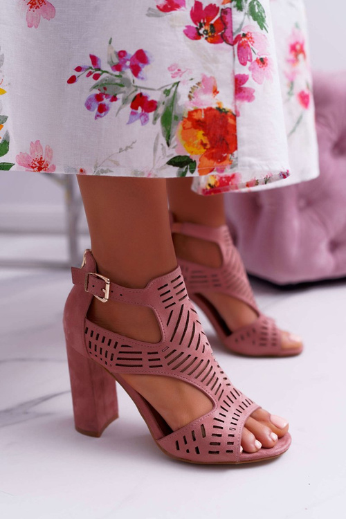 Women's Peep Toe Sandals Pink Carmelita