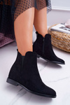 Women's Booties Suede Black Tema