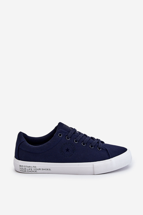 Men's Low Textile Sneakers Big Star LL174076 Navy Blue