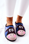 Warming slippers Model Reindeer Blue Elodie