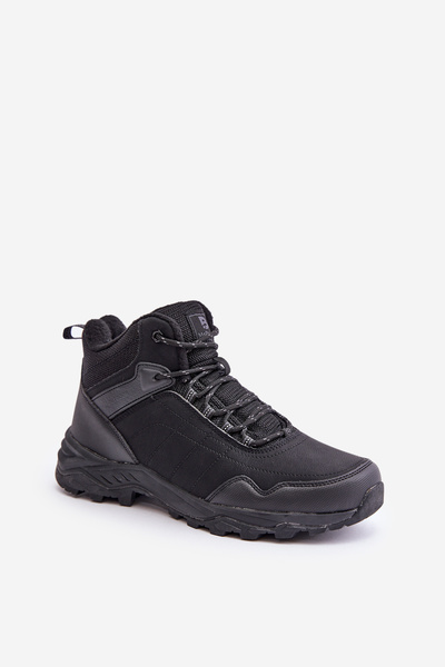 Buty Trekkingowe Sportowe Lekkie Ocieplane Męskie Czarne McBraun