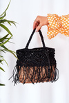 Braided Handbag Basket NOBO XK0050 Black