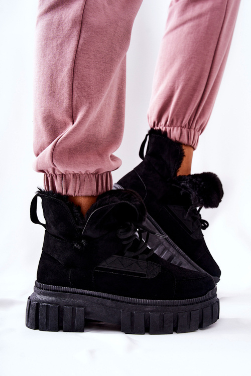 Insulated Trapper Boots Black Demaris