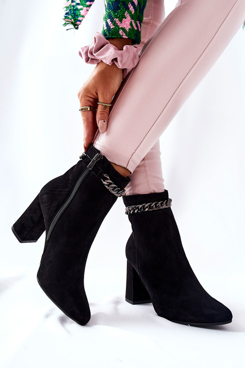 Leather High Boots Laura Messi Black 2203