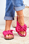 Cork Lining Flip Flops Fuchsia Wendy