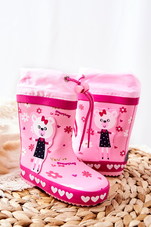 Children's Rubber Galoshes boots Pink Zinstina