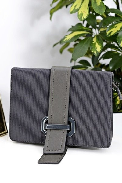 Women's Handbag Grey Letterbox