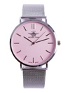 Women's Watch Michael John Florence Silver Pink Dial 40mm