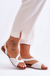 Women's Flat Sandals SBarski 541-22 Silver