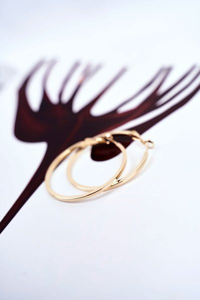 Women's Earrings Gold Wheels Hanging Silvia