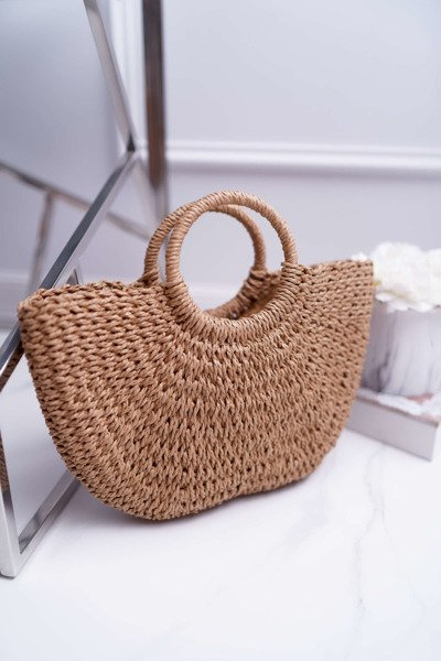 Braided Handbag Olca Camel