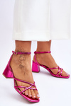 Fashionable High Heel Sandals Fuchsia Felisa