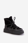 Snow Boots On Platform Black Tamidra