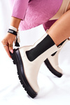Women's High Chelsea Boots Beige Belive