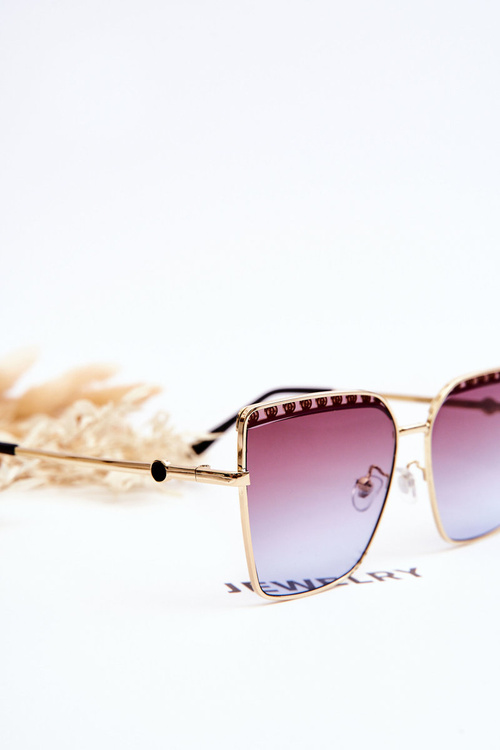 Large Sunglasses Prius V303 Gradient Brown-Purple