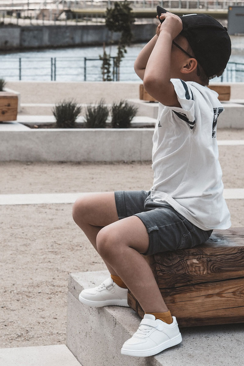 Children's Low Sport Shoes White Frillo